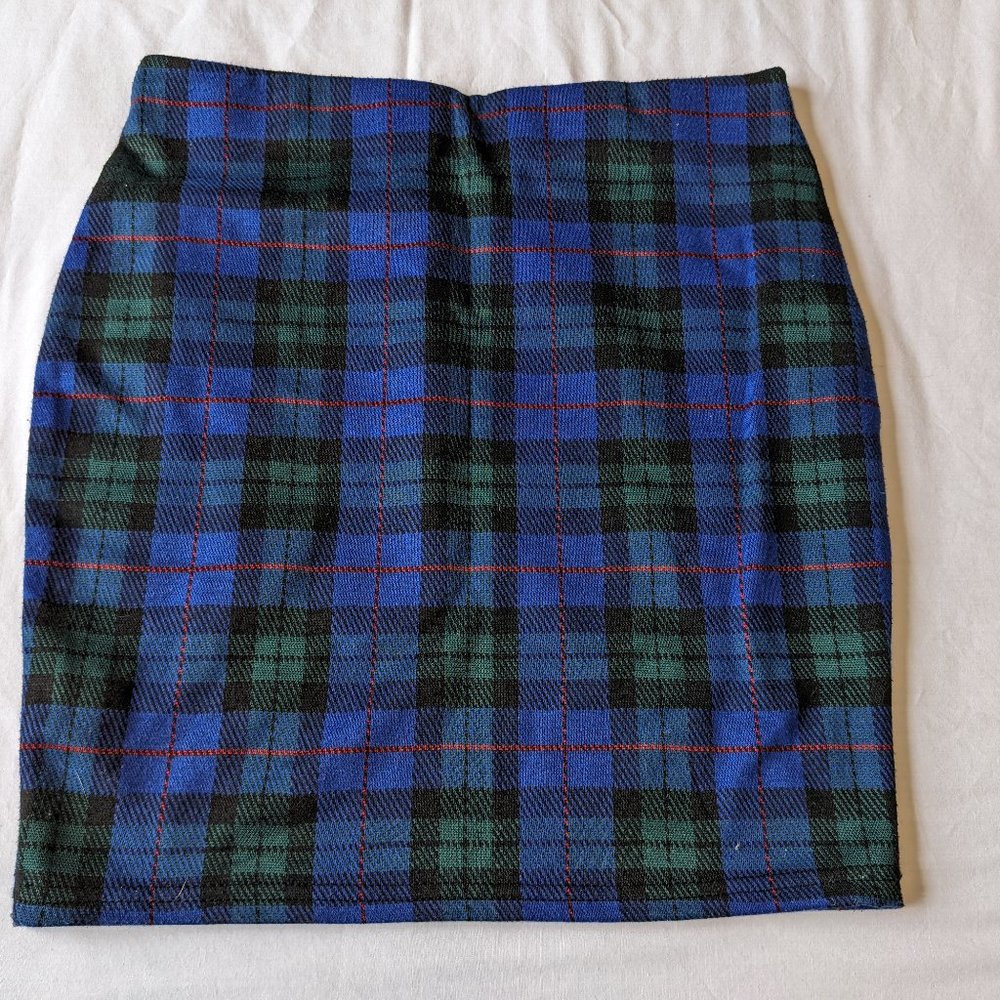 Revamped Plaid Mini Skirt